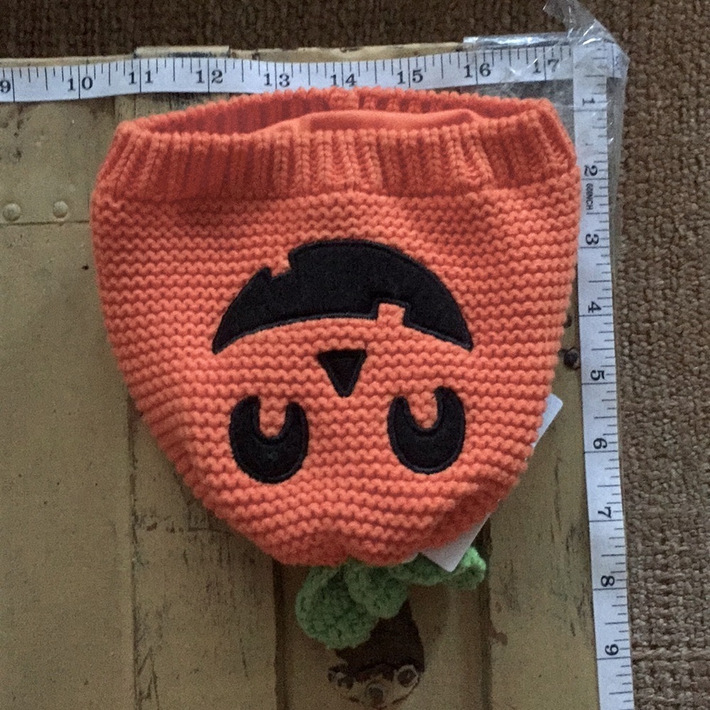 BABY HAT PUMPKIN CARTER STRETCH KNIT HAT 🎃 HALLOWEEN 12 24 MONTHS NWT - Picture 2 of 6